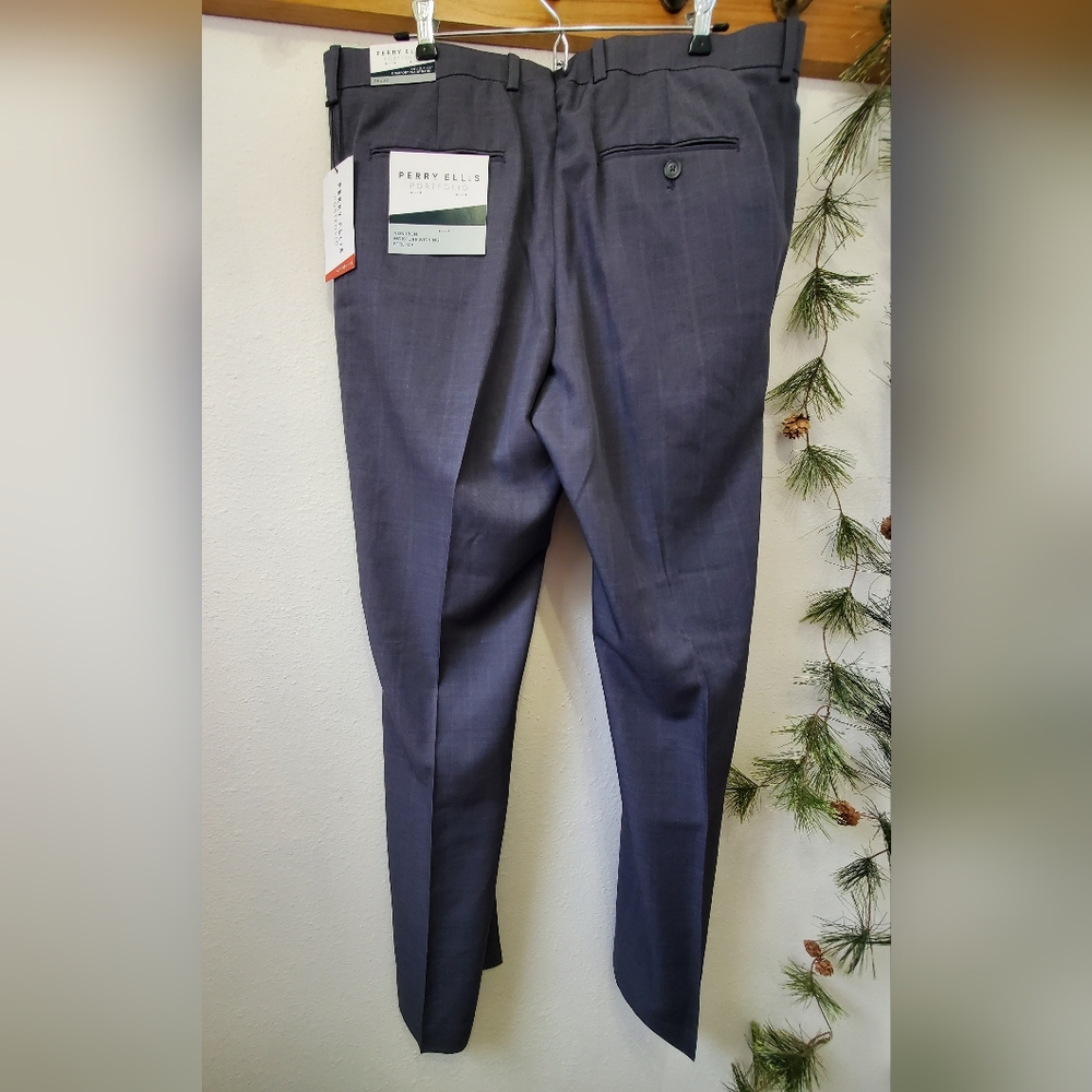 Perry Ellis FORMAL Portfolio Modern Fit Charcoal Performance Dress Pants NWT - Picture 8 of 9